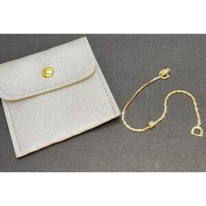 Christian Dior Gold Tone Rhinestone Bracelet Vintage Luxury Designer Jewelry